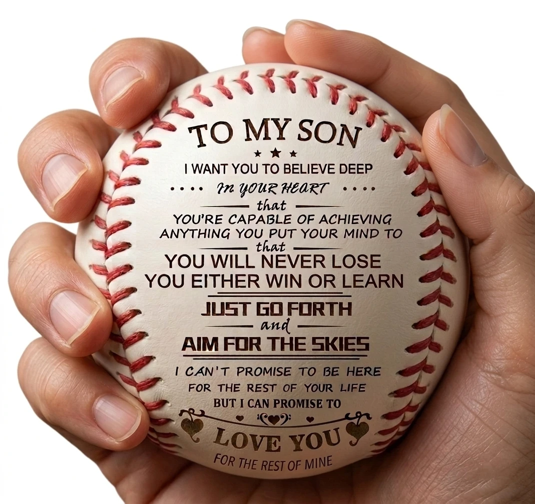 To My Son Personalized Engraved Baseball Custom Baseball Gift for Son from Dad Mom Inspirational Motivational Baseball Ball
To My Son Personalized Engraved Baseball Custom Baseball Gift for Son from Dad Mom Inspirational Motivational Baseball Ball