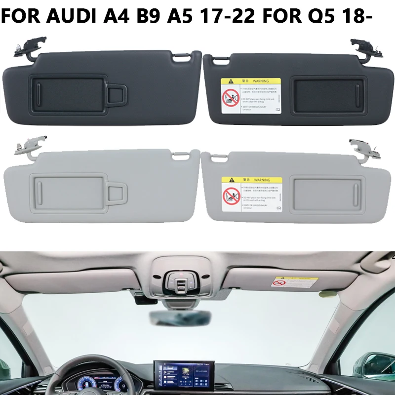 For Audi A4 B9 A5 2017 2018 2019 2020-2022 For Q5 2018-2021 Sun Visor With Mirror Sun Shade Sunvisor Car Accessories 8WD857551B
For Audi A4 B9 A5 2017 2018 2019 2020-2022 For Q5 2018-2021 Sun Visor With Mirror Sun Shade Sunvisor Car Accessories 8WD857551B
