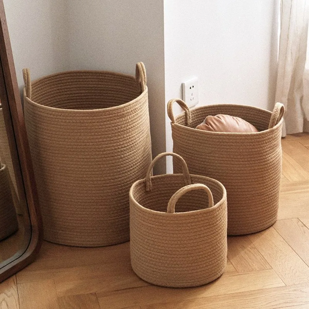 Nordic wind cotton rope with handle dirty clothes basket living room bedroom toy storage basket simple dirty clothes basket fold
Nordic wind cotton rope with handle dirty clothes basket living room bedroom toy storage basket simple dirty clothes basket fold