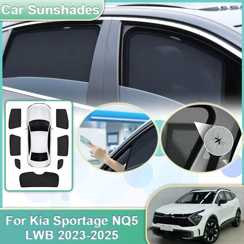 Car Mesh Sun Shade For Kia Sportage NQ5 LWB 2023 2024 2025 Sunshades Side Windshield Window Visors Breathable Cars Accessories
Car Mesh Sun Shade For Kia Sportage NQ5 LWB 2023 2024 2025 Sunshades Side Windshield Window Visors Breathable Cars Accessories