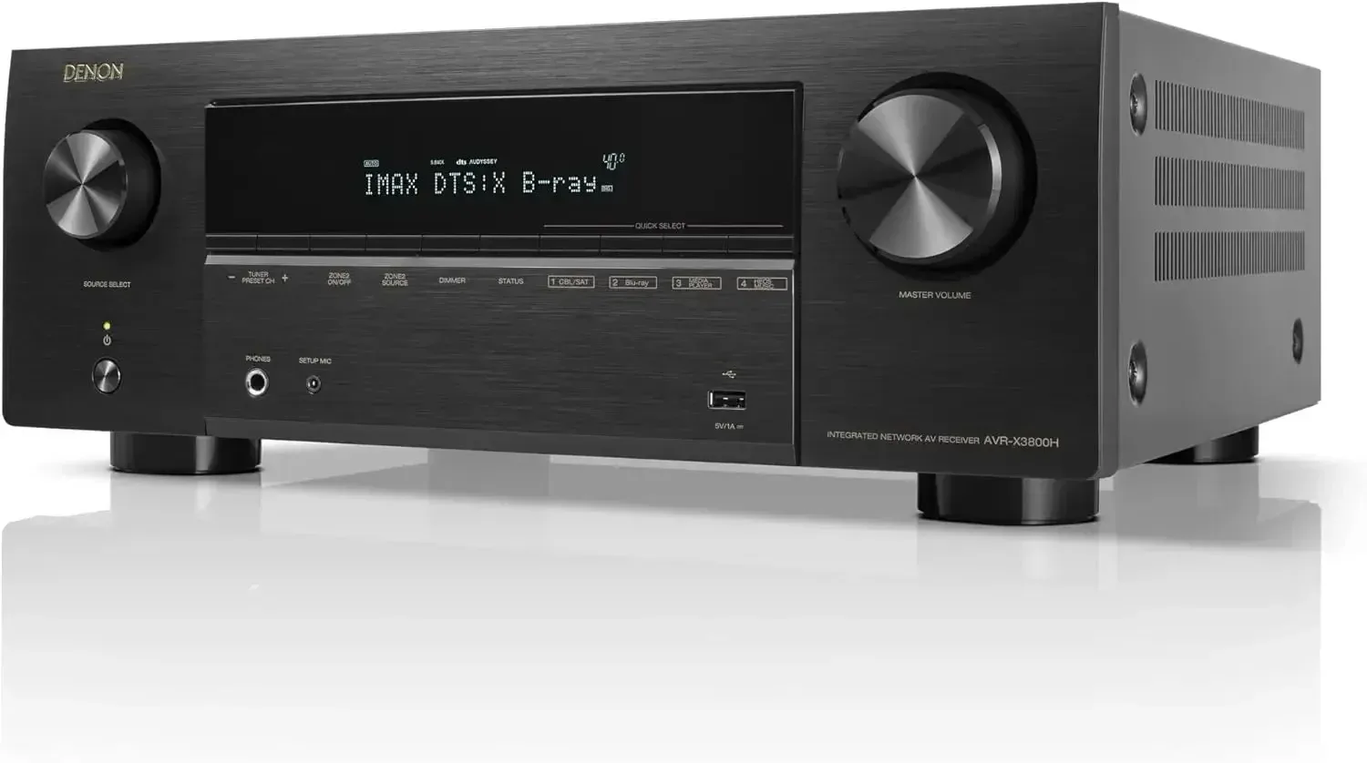 Совершенно новый AV-ресивер Denon AVR-X3800H 9.4-канальный - 8K UHD для домашнего кинотеатра (105 Вт x 9) со встроенными Bluetooth, Wi-Fi и HEOS Multi-Room
Совершенно новый AV-ресивер Denon AVR-X3800H 9.4-канальный - 8K UHD для домашнего кинотеатра (105 Вт x 9) со встроенными Bluetooth, Wi-Fi и HEOS Multi-Room