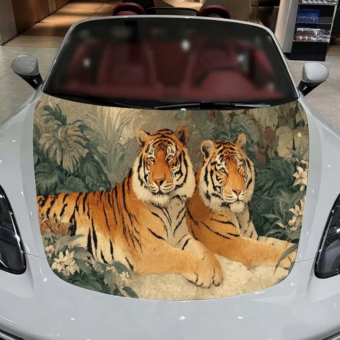 Car Decals Two Striped Tigers Lying Side By Side In Dense Jungle Scene Creation Car Hood Sticker, Waterproof Self - Adhesive Vin
Car Decals Two Striped Tigers Lying Side By Side In Dense Jungle Scene Creation Car Hood Sticker, Waterproof Self - Adhesive Vin