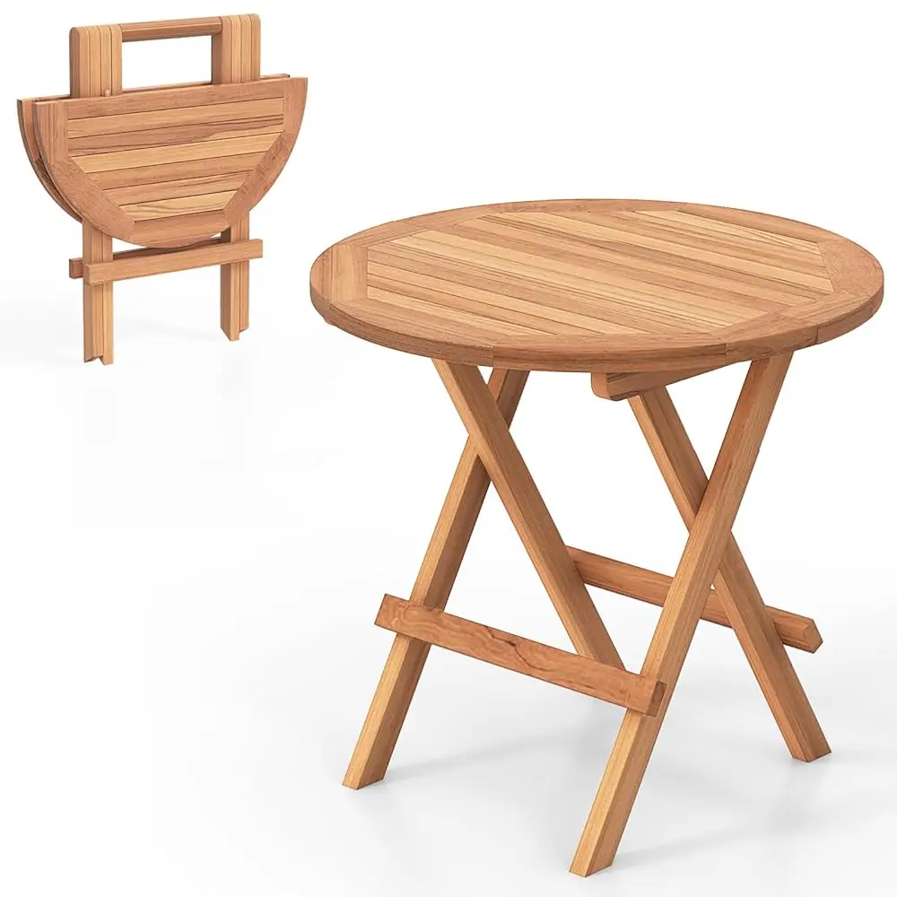 Folding Outdoor Side Table, Teak Wood Patio Table With Slatted Tabletop, Sturdy X-Shaped Wood Frame, Portable, Lightweight,
Folding Outdoor Side Table, Teak Wood Patio Table With Slatted Tabletop, Sturdy X-Shaped Wood Frame, Portable, Lightweight,
