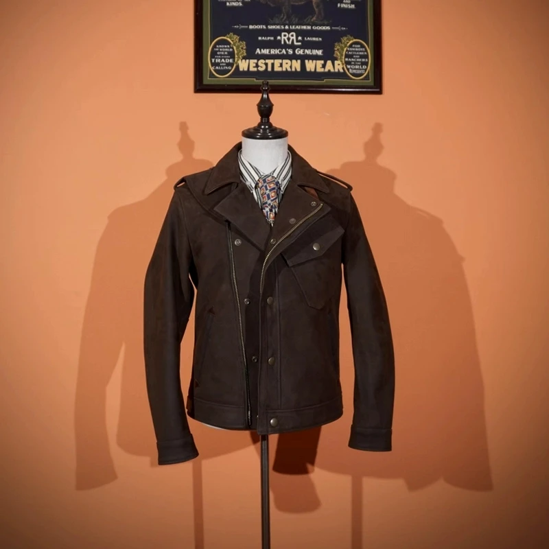 LKC1028 Asian Size Men's Slim Vintage Genuine Italian Tuscany Cow Leather Wool Lining Storm Rider Jacket
LKC1028 Asian Size Men's Slim Vintage Genuine Italian Tuscany Cow Leather Wool Lining Storm Rider Jacket