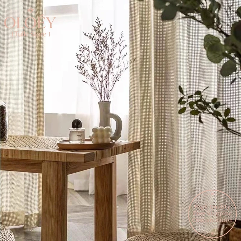 Light Blocking Sheer Curtains for Bedroom Japanese Linen Woven Cream Cotton White Natural Yarn Living Room Light Filtering Gauze 
Light Blocking Sheer Curtains for Bedroom Japanese Linen Woven Cream Cotton White Natural Yarn Living Room Light Filtering Gauze