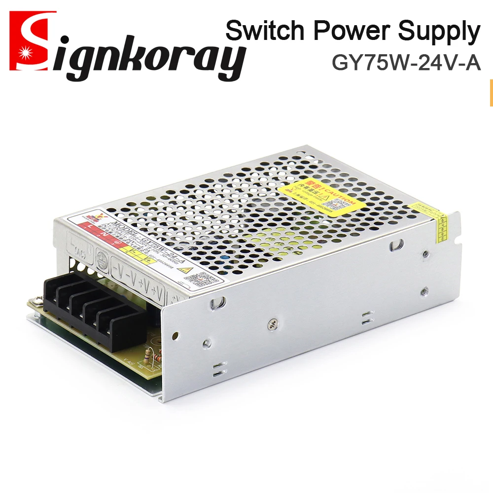 Импульсный источник питания SignkoRay 75 Вт 24 В 10 А GY75W-24-A для лазерной машины
Импульсный источник питания SignkoRay 75 Вт 24 В 10 А GY75W-24-A для лазерной машины