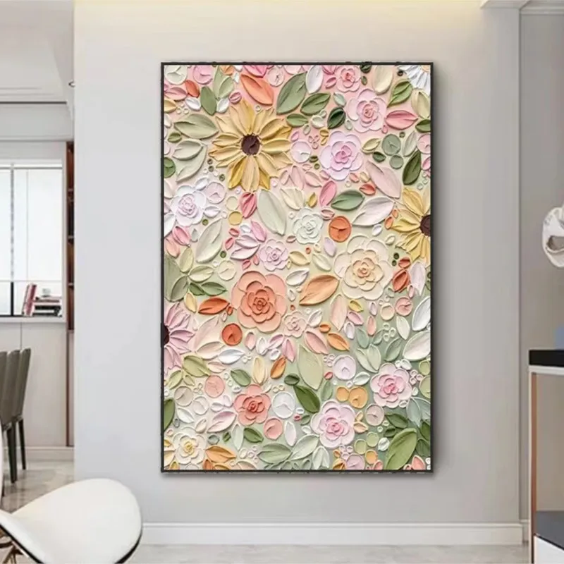 Handmade Painting Modern Minimalist Living Room Decorative Cream Style Abstract Flower Thick Oil Hanging
Handmade Painting Modern Minimalist Living Room Decorative Cream Style Abstract Flower Thick Oil Hanging