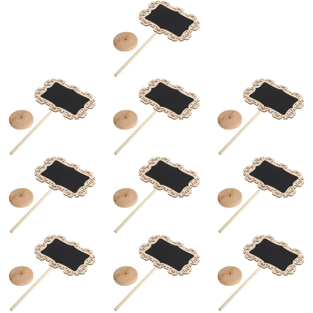 10Pcs Hollow Lace Wooden Blackboard Mini Chalkboards Decorative Chalkboard Signs for Wedding Birthday Party Message Board 
10Pcs Hollow Lace Wooden Blackboard Mini Chalkboards Decorative Chalkboard Signs for Wedding Birthday Party Message Board