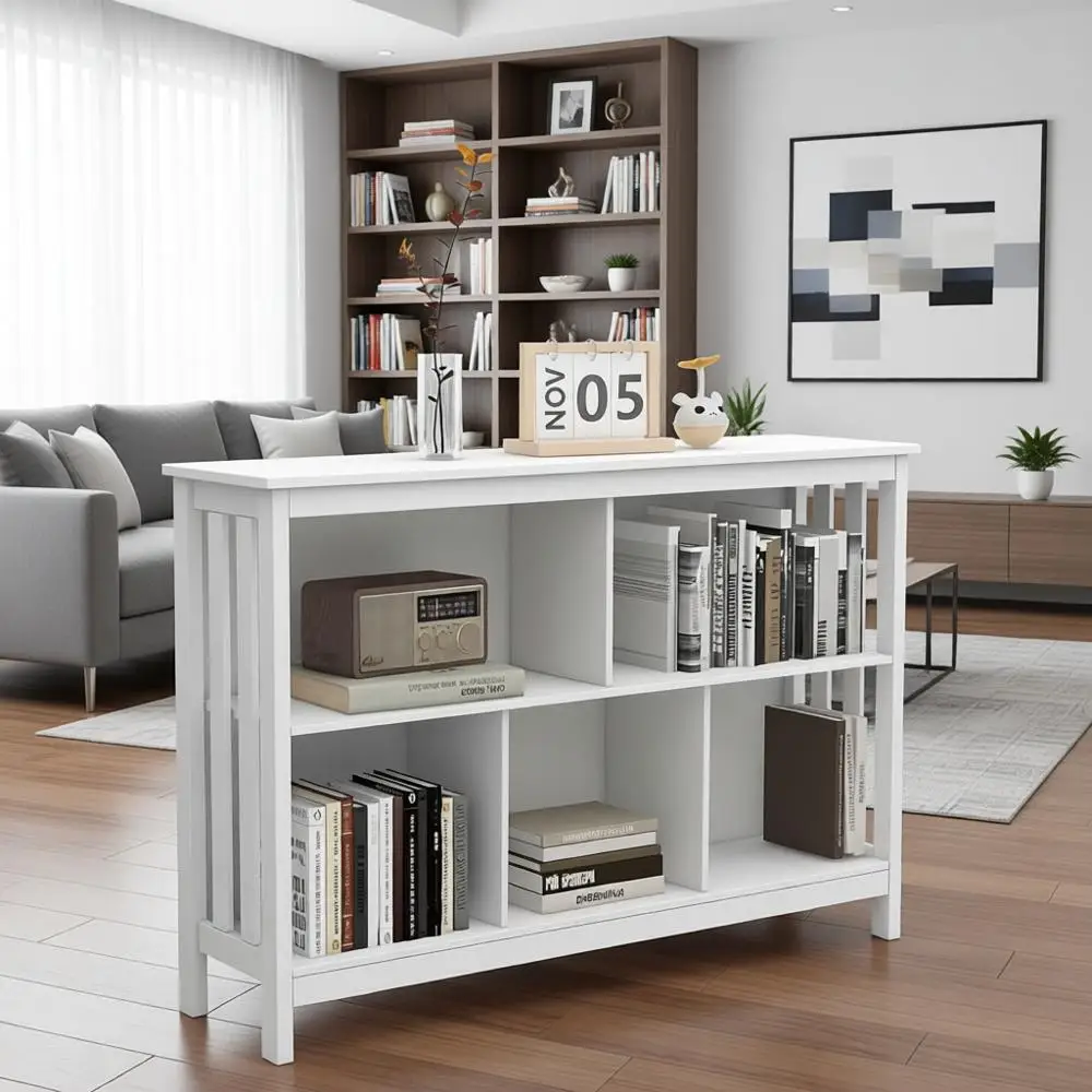 Modern 2-Tier Wide Wooden Bookshelf for Storage, Suitable for Classroom, Office, Living Room, and Study, White
Modern 2-Tier Wide Wooden Bookshelf for Storage, Suitable for Classroom, Office, Living Room, and Study, White