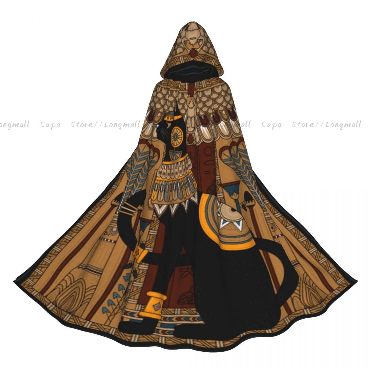 Cosplay Medieval Costumes Elegant Cat Egypt Style Hooded Cloak Capes Long Robes Jackets Coat Carnival
Cosplay Medieval Costumes Elegant Cat Egypt Style Hooded Cloak Capes Long Robes Jackets Coat Carnival