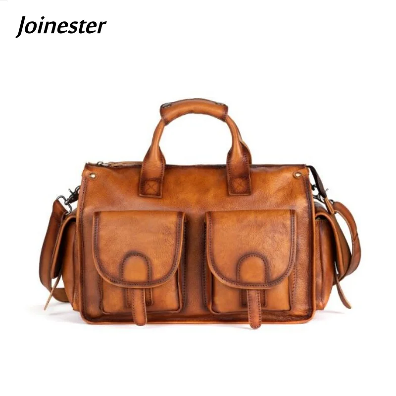 Top Handle Full Grain Cowhide Handbag Retro Style Unisex Large Capacity Leisure Tote Versatile Genuine Leather Crossbody Bag
Top Handle Full Grain Cowhide Handbag Retro Style Unisex Large Capacity Leisure Tote Versatile Genuine Leather Crossbody Bag