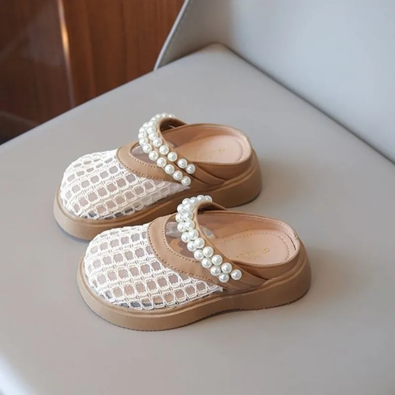 2026 Summer New Girls Pearl Bow Mesh Closed-Toe Slippers Outdoor Casual
2026 Summer New Girls Pearl Bow Mesh Closed-Toe Slippers Outdoor Casual