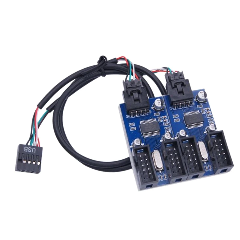 NEW-Male 1 To 4 Female 9Pin USB 2.0 Header Extension Cable Card Motherboard Hub Adapter
NEW-Male 1 To 4 Female 9Pin USB 2.0 Header Extension Cable Card Motherboard Hub Adapter