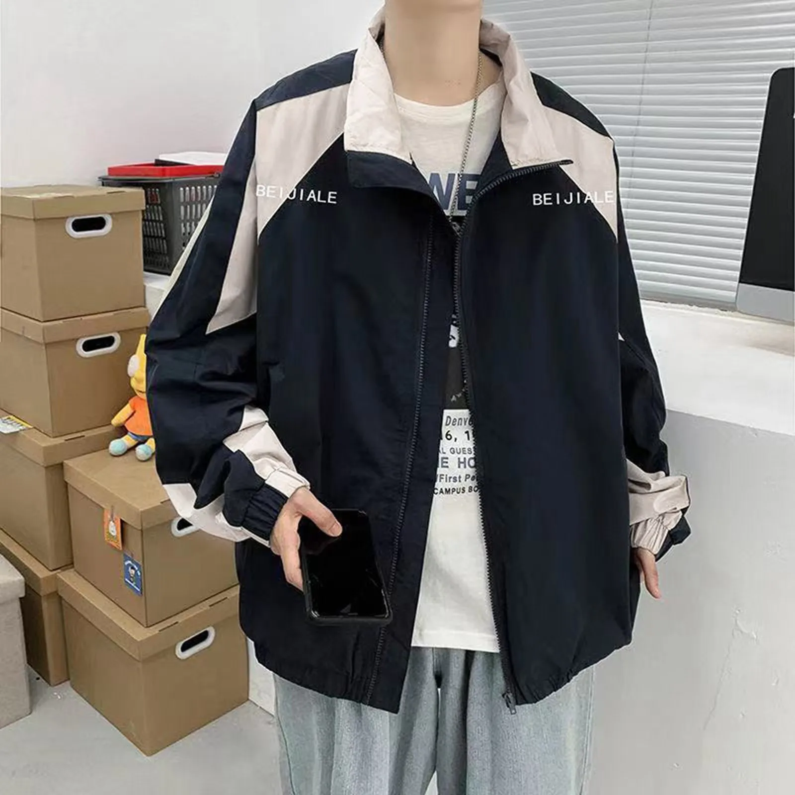 Japanese Women's Harajuku Jacket Windbreaker Streetwear Vintage Hoodie Hip Hop Zipper Patchwork Female Jacket Coat
Japanese Women's Harajuku Jacket Windbreaker Streetwear Vintage Hoodie Hip Hop Zipper Patchwork Female Jacket Coat