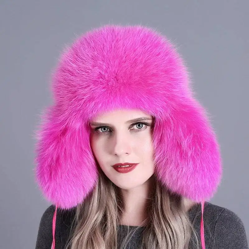 Fox Fur Hat Women Winter Lei Feng Hat Outdoor Ski Earflap Caps Natural Fur Hat Female Warm Fashion Caps Ladies Thick Warm Cap
Fox Fur Hat Women Winter Lei Feng Hat Outdoor Ski Earflap Caps Natural Fur Hat Female Warm Fashion Caps Ladies Thick Warm Cap
