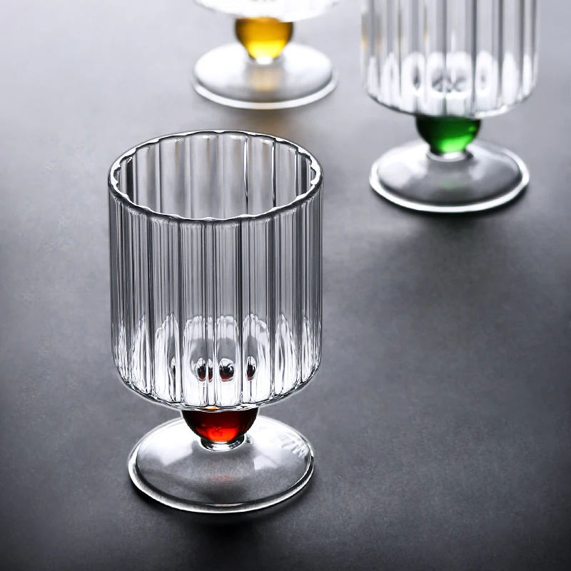 Vintage Drinking Glass Cup, Nordic Ripple Style, Amber, Yellow, Green, Blue Beaded Stem, Wine Glasses, Goblet, 200ml
Vintage Drinking Glass Cup, Nordic Ripple Style, Amber, Yellow, Green, Blue Beaded Stem, Wine Glasses, Goblet, 200ml