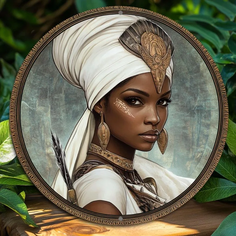 African Queen Inspired 2D Flat Print Aluminum Wall Art, Round Metal Signage, for Home, Office, Party Decor, Holiday Gift
African Queen Inspired 2D Flat Print Aluminum Wall Art, Round Metal Signage, for Home, Office, Party Decor, Holiday Gift
