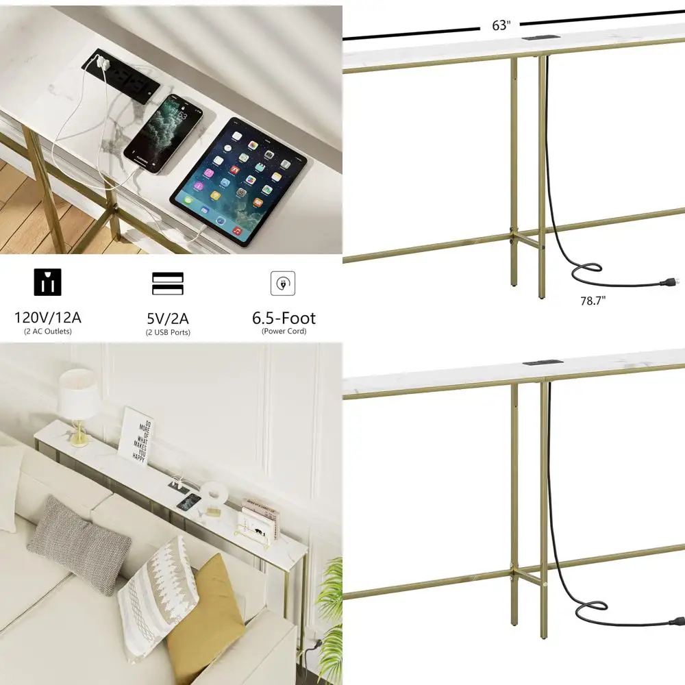 Современный тонкий консольный столик 70,9 с розеткой, золотой каркас, белая мраморная столешница для гостиной и прихожей
Современный тонкий консольный столик 70,9 с розеткой, золотой каркас, белая мраморная столешница для гостиной и прихожей