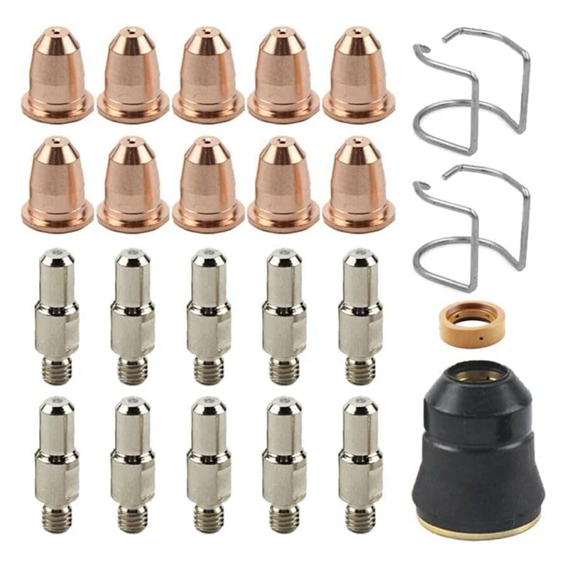 AT51-Electrode Tip Cup Consumables Fit Razorweld CUT 45 CUT45 Plasma Cutter Parts 24 Pcs Kit
AT51-Electrode Tip Cup Consumables Fit Razorweld CUT 45 CUT45 Plasma Cutter Parts 24 Pcs Kit