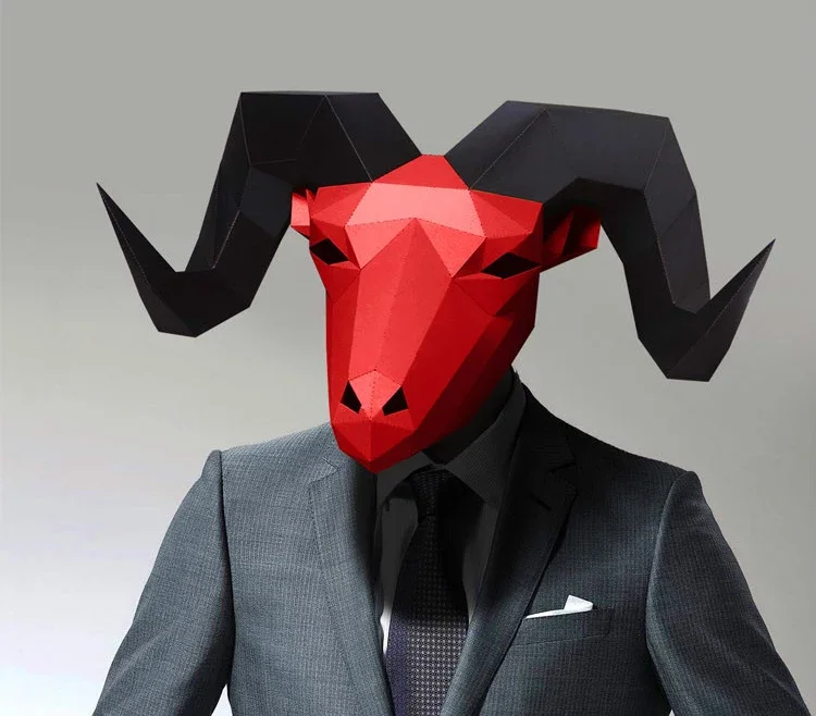 Pre Cut Paper Mask 3d Goat Halloween Costume Cosplay DIY Paper Craft Model Mask Christmas
Pre Cut Paper Mask 3d Goat Halloween Costume Cosplay DIY Paper Craft Model Mask Christmas