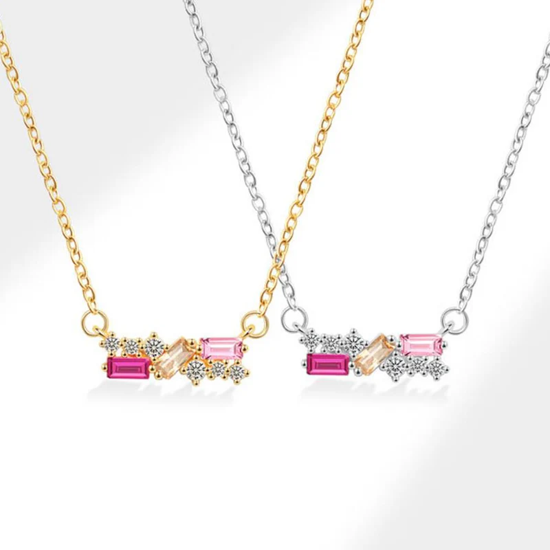 European and American Fashion Geometric Square Necklace For Women Personality Color Zircon Studded Necklaces Collarbone KOFSAC
European and American Fashion Geometric Square Necklace For Women Personality Color Zircon Studded Necklaces Collarbone KOFSAC