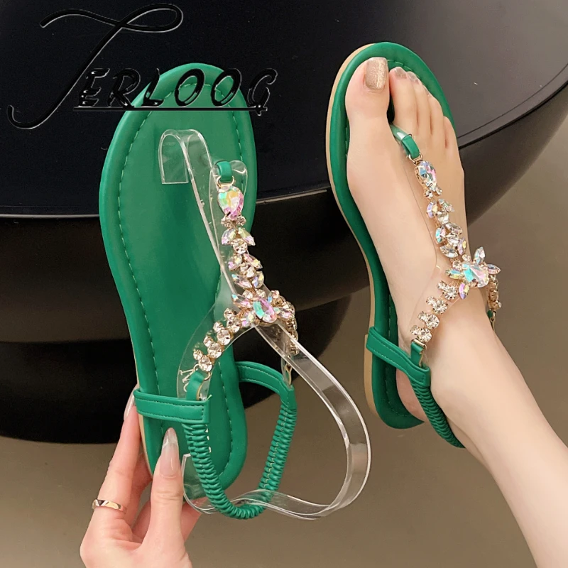 Crystal Luxury Women Sandals Flats Clip Toe Shoes Summer Casual Slippers Fashion 2025 New Brand Party Woman Flip Flops Zapatos
Crystal Luxury Women Sandals Flats Clip Toe Shoes Summer Casual Slippers Fashion 2025 New Brand Party Woman Flip Flops Zapatos