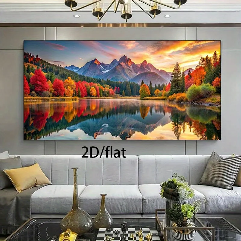 Frameless Modern Canvas Wall Art Majestic Mountain Landscape with Autumn Foliage Sunset for Living Room, Bedroom Decor Wall Art
Frameless Modern Canvas Wall Art Majestic Mountain Landscape with Autumn Foliage Sunset for Living Room, Bedroom Decor Wall Art