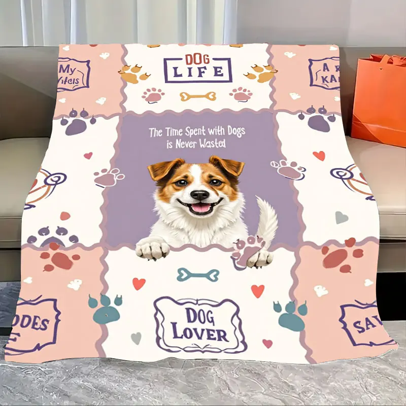 1pc Flannel Blanket "Cute Dog Life Blanket - Soft Cozy Pet Lover Throw for Home Decor"
1pc Flannel Blanket "Cute Dog Life Blanket - Soft Cozy Pet Lover Throw for Home Decor"