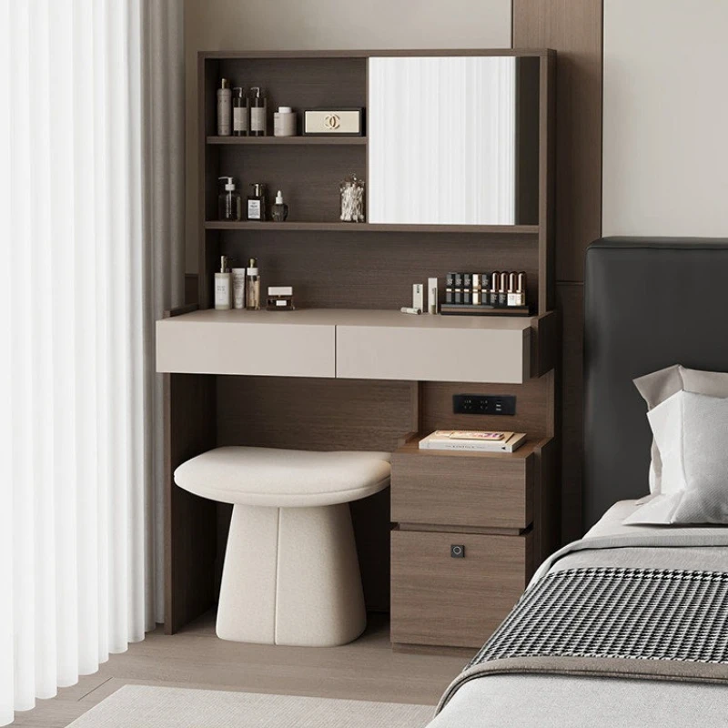 small apartment makeup table desk shelf Italian minimalist Makeup vanity high-end luxury coiffeuse de chambre bedroom furniture
small apartment makeup table desk shelf Italian minimalist Makeup vanity high-end luxury coiffeuse de chambre bedroom furniture