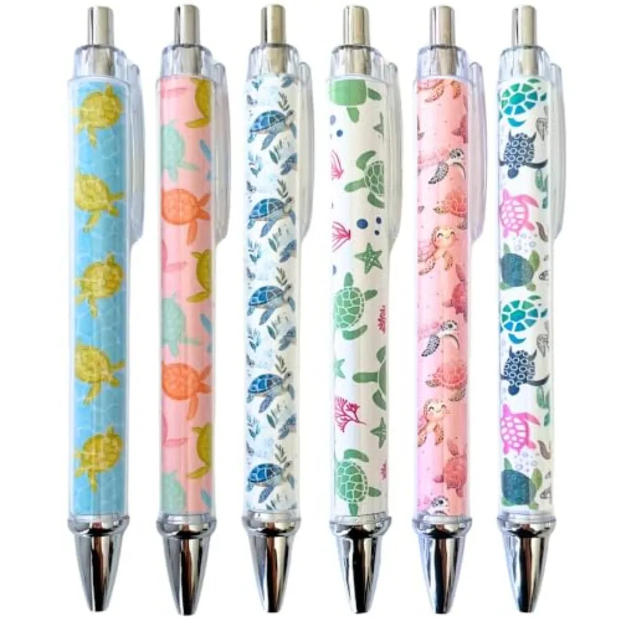 6PC Turtle Pens Cute Turtles Turtled Turtlely Writing Ink Ballpoint Pen School Office Supplies Stocking Hawaiian Ocean Sea Anim
6PC Turtle Pens Cute Turtles Turtled Turtlely Writing Ink Ballpoint Pen School Office Supplies Stocking Hawaiian Ocean Sea Anim