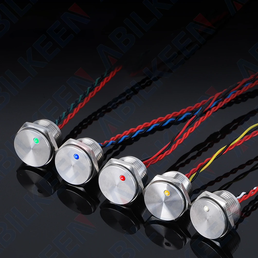 ABILKEEN 16 мм точечный светодиодный пьезоэлектрический переключатель 1НО мгновенный/фиксирующийся сенсорный переключатель, чувствительный к давлению IP68 водонепроницаемый DC3-24V 
ABILKEEN 16 мм точечный светодиодный пьезоэлектрический переключатель 1НО мгновенный/фиксирующийся сенсорный переключатель, чувствительный к давлению IP68 водонепроницаемый DC3-24V