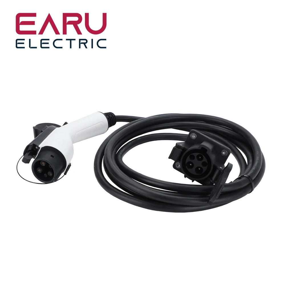 16A electric vehicle extension cord charging cable SAE J1772 female plug to Type 1 male socket for electric vehicle charging
16A electric vehicle extension cord charging cable SAE J1772 female plug to Type 1 male socket for electric vehicle charging