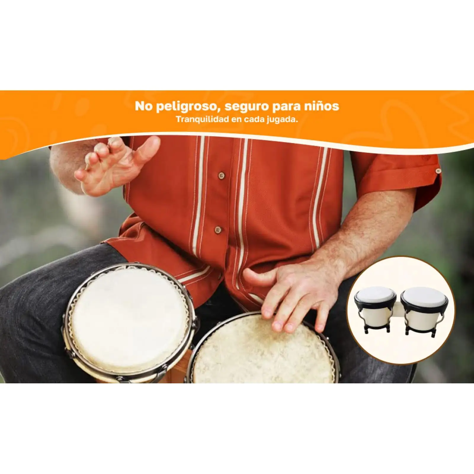 Drum Montessori 6 inch 7 inch African Drum for Gifts Boys Girls Kids
Drum Montessori 6 inch 7 inch African Drum for Gifts Boys Girls Kids