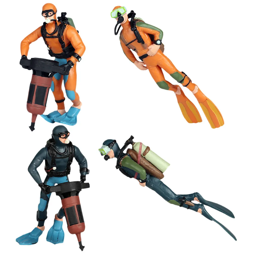 4Pcs Statuettes Plastic Lifelike Miniature Decorative Sand Table Desktop Aquarium Craft Diver Ornaments Cute Garden
4Pcs Statuettes Plastic Lifelike Miniature Decorative Sand Table Desktop Aquarium Craft Diver Ornaments Cute Garden