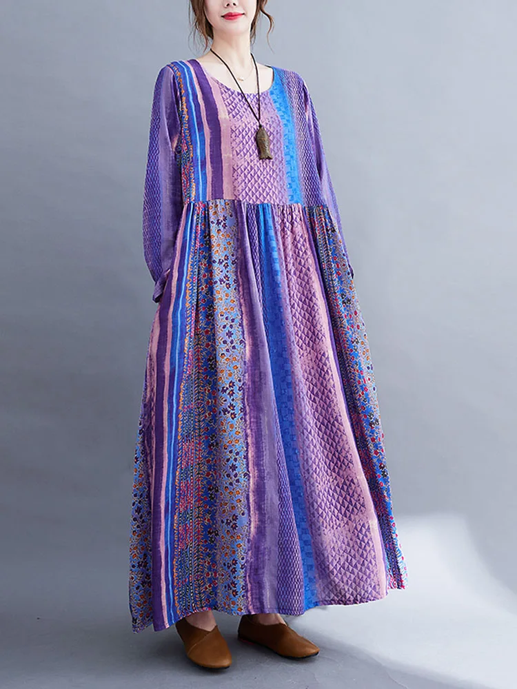 NYFS 2023 Autumn New Vintage Cotton Linen Woman Dress Vestidos Robe Ete Femme Elbise Loose Striped Long Sleeve Long Dress
NYFS 2023 Autumn New Vintage Cotton Linen Woman Dress Vestidos Robe Ete Femme Elbise Loose Striped Long Sleeve Long Dress