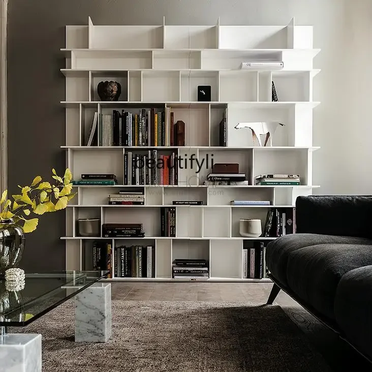 Italian Minimalist Bookshelf Paint Bookcase Creative Personality Floor Display Cabinet Bookcase
Italian Minimalist Bookshelf Paint Bookcase Creative Personality Floor Display Cabinet Bookcase