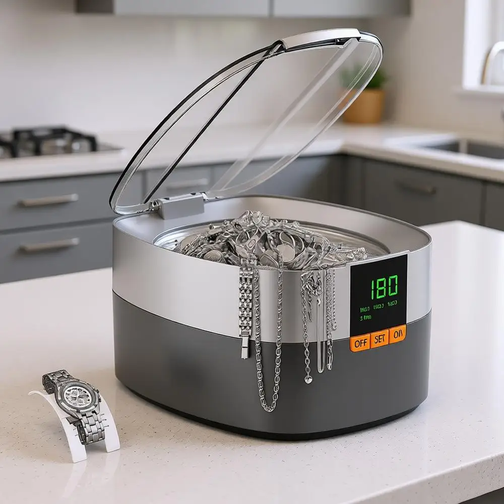 Ультразвуковая чистящая машина, 750 мл, с цифровым таймером, для очков и колец, раствор для чистки серебра
Ультразвуковая чистящая машина, 750 мл, с цифровым таймером, для очков и колец, раствор для чистки серебра