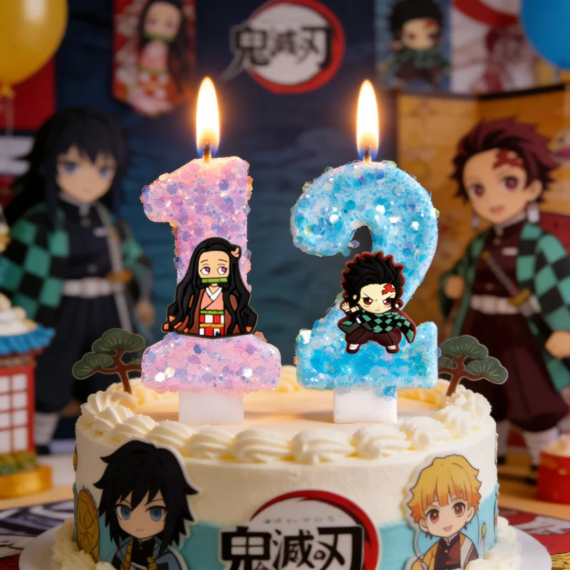 Demon Slayer Theme Candle Number 0-9 Kimetsu No Yaiba Candle Cake Decoration Birthday Party for Kids Baby Shower Supplies
Demon Slayer Theme Candle Number 0-9 Kimetsu No Yaiba Candle Cake Decoration Birthday Party for Kids Baby Shower Supplies