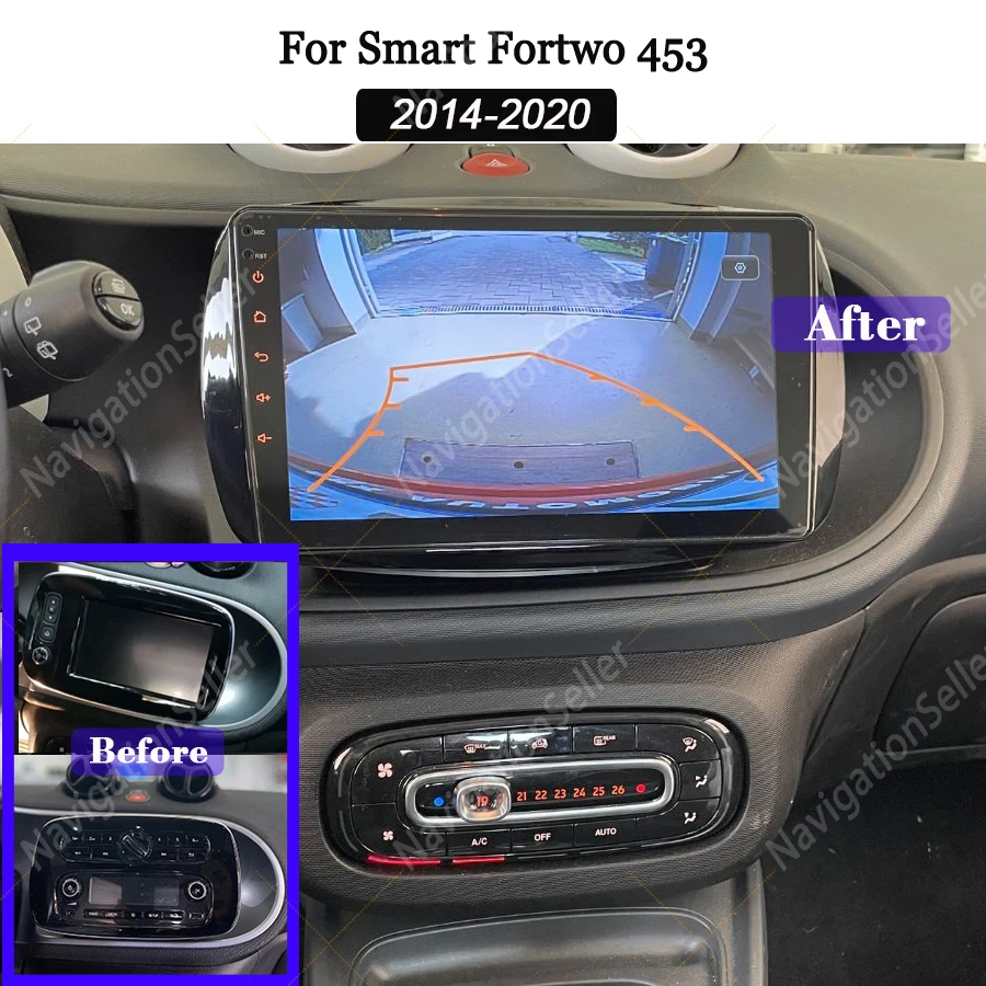 For Smart Fortwo 453 2014-2020 Radio Navigation Android Auto Carplay Screen Stereo Gps Multimedia Tiktok Youtube Backup Camera
For Smart Fortwo 453 2014-2020 Radio Navigation Android Auto Carplay Screen Stereo Gps Multimedia Tiktok Youtube Backup Camera