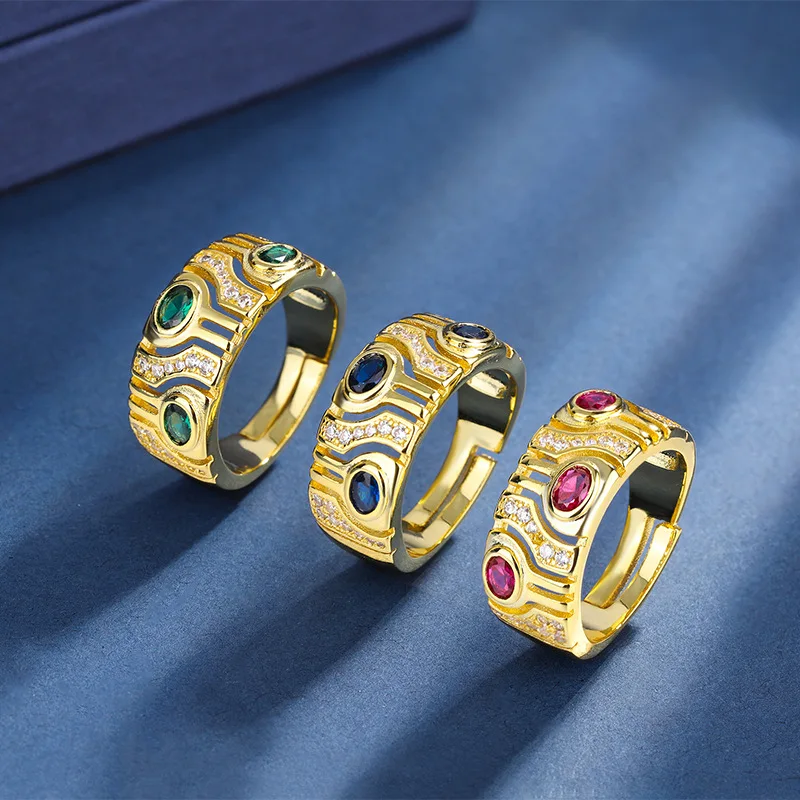European and American fashion platinum emerald sapphire blue purple three-color creative wholesale women's rings wholesale
European and American fashion platinum emerald sapphire blue purple three-color creative wholesale women's rings wholesale