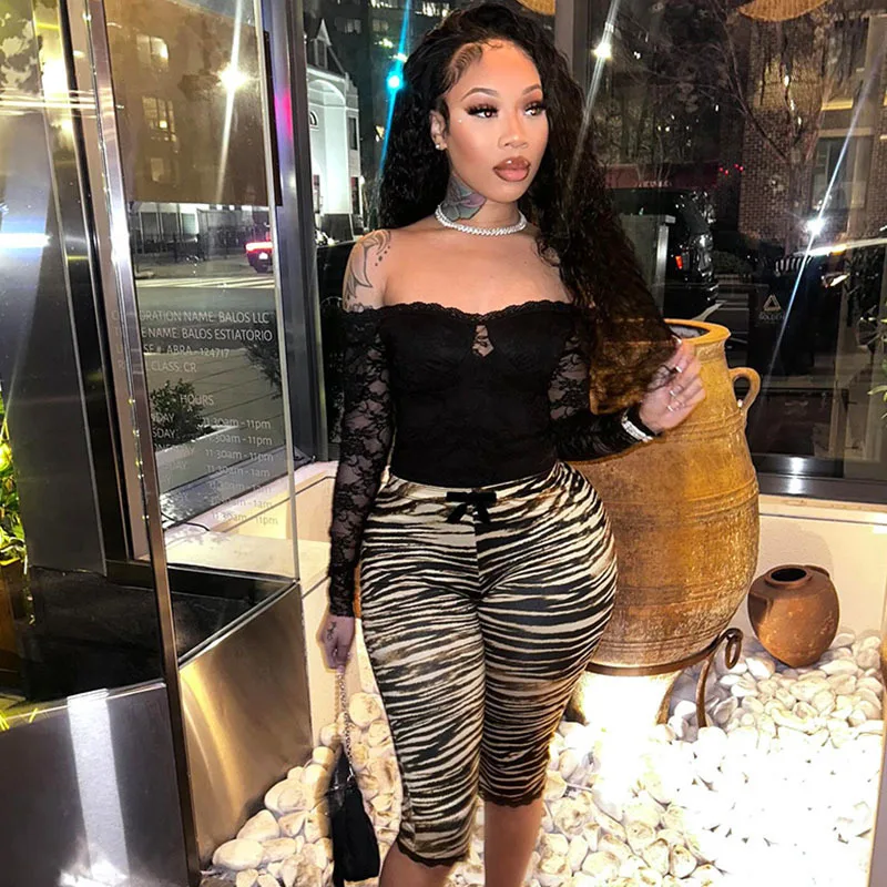 Sifreyr Sexy Hot Girl Lace Edge Pants Versatile Fashion Leopard Pattern Tight Fit High Waist Seven Part Straight Leg Trousers
Sifreyr Sexy Hot Girl Lace Edge Pants Versatile Fashion Leopard Pattern Tight Fit High Waist Seven Part Straight Leg Trousers