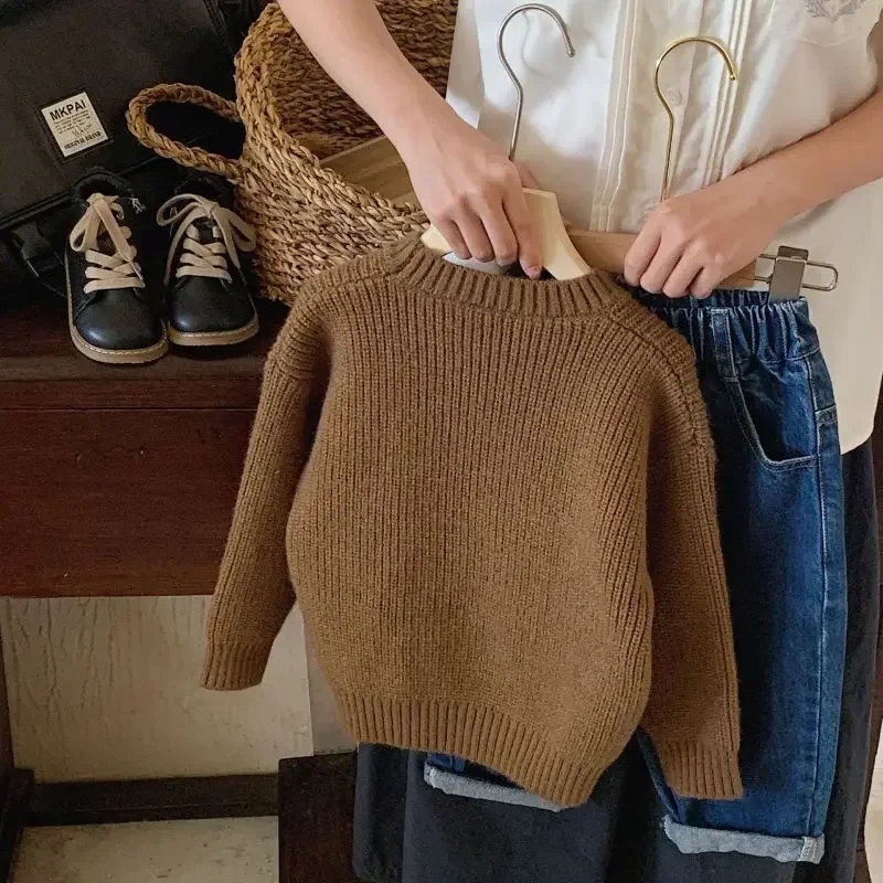 Fashion Baby Girl Boy Knitted Pullover Sweater Winter Autumn Toddler Child Soft Warm Loose Solid Sweater Coat Baby Clothes 1-10Y
Fashion Baby Girl Boy Knitted Pullover Sweater Winter Autumn Toddler Child Soft Warm Loose Solid Sweater Coat Baby Clothes 1-10Y