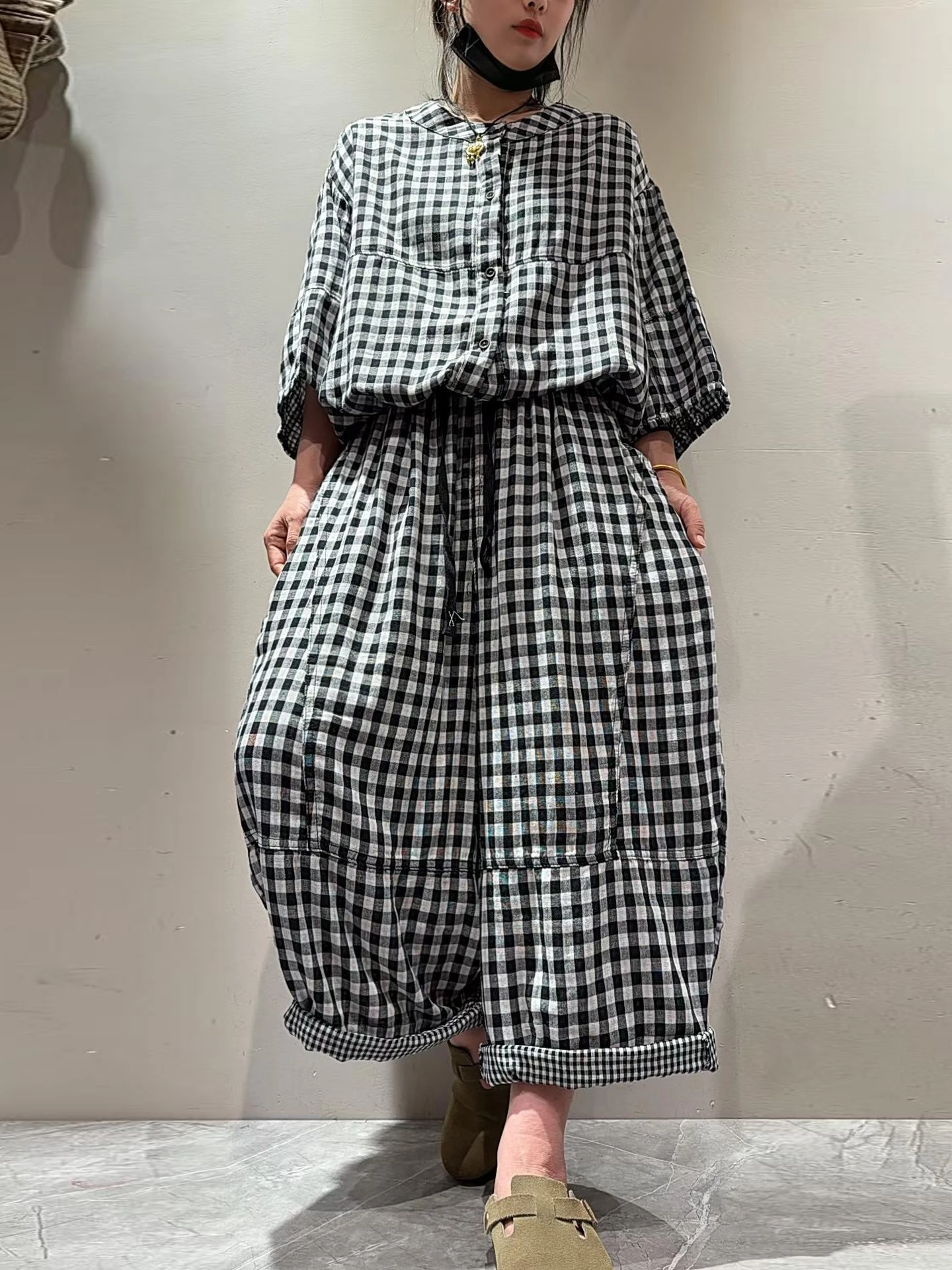 Summer Thin Cotton Linen Fashion Set Women Loose Nine Points Old Dad Pants Artistic Casual Pants 2026 New Style Breathable Li...
Summer Thin Cotton Linen Fashion Set Women Loose Nine Points Old Dad Pants Artistic Casual Pants 2026 New Style Breathable Li...