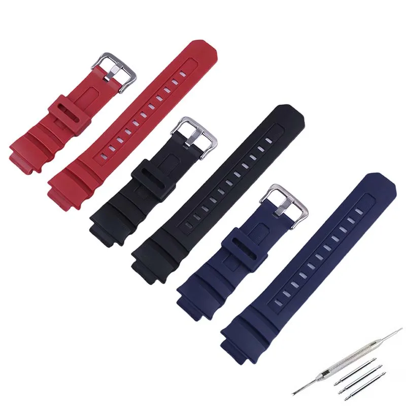 Resin watch strap accessories are compatible for Casio AW-591 590 5230 AWG-M100 101AW-582B G-7700 Men wristband bracelet
Resin watch strap accessories are compatible for Casio AW-591 590 5230 AWG-M100 101AW-582B G-7700 Men wristband bracelet