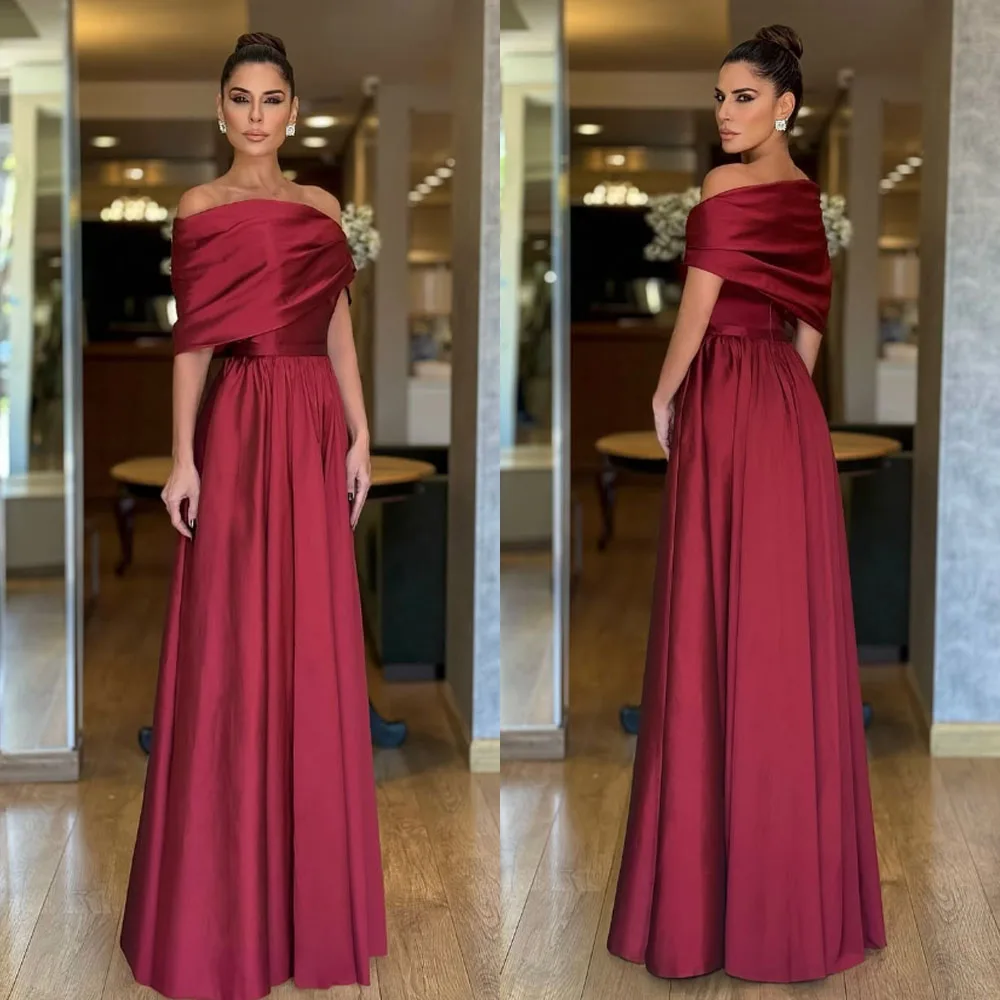 Customized High Quality Sleeveless Wrinkle Floor Length Zipper Red Off Shoulder Women Two Piece Prom Dress Gece Elbisesi Düğün
Customized High Quality Sleeveless Wrinkle Floor Length Zipper Red Off Shoulder Women Two Piece Prom Dress Gece Elbisesi Düğün