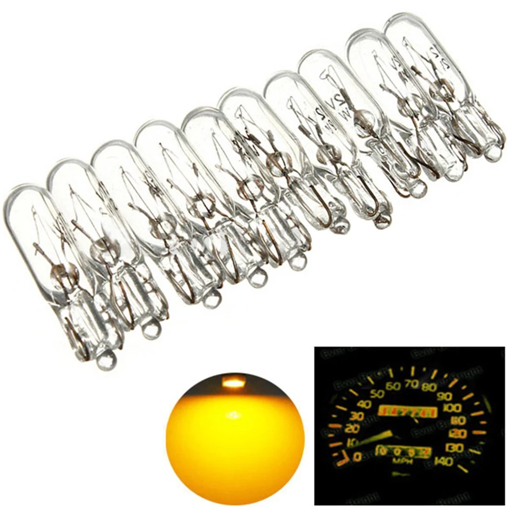 10x Car Interior Dashboard Replacement Light Bulb Indicator Light Amber Miniature Light Bulb Automotive Accessories for T5 286
10x Car Interior Dashboard Replacement Light Bulb Indicator Light Amber Miniature Light Bulb Automotive Accessories for T5 286