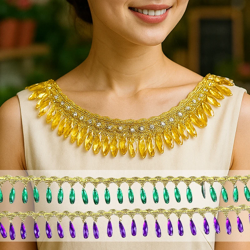 5/10Yards 40mm Rhinestone Fringe Tassels Dance Costume Decorative Trimmings Stitching Curtain Trim Fringes Sewing Accessories
5/10Yards 40mm Rhinestone Fringe Tassels Dance Costume Decorative Trimmings Stitching Curtain Trim Fringes Sewing Accessories