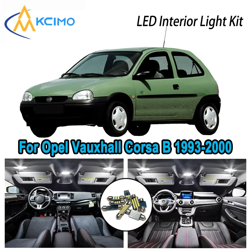 For Opel Vauxhall Corsa B 1993-2000 1994 1995 Premium Bright LED Interior Dome Map Trunk Light Kit Car Led Lamps Canbus No Error
For Opel Vauxhall Corsa B 1993-2000 1994 1995 Premium Bright LED Interior Dome Map Trunk Light Kit Car Led Lamps Canbus No Error