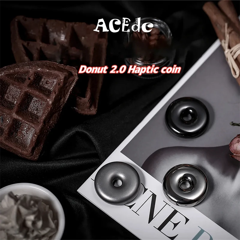 ACEdc Donut 2.0 Haptic Coin Metal Decompression Toy Magnetic Slider Coin Spinner Fidget Slider Fidget Toys Adults Gifts
ACEdc Donut 2.0 Haptic Coin Metal Decompression Toy Magnetic Slider Coin Spinner Fidget Slider Fidget Toys Adults Gifts