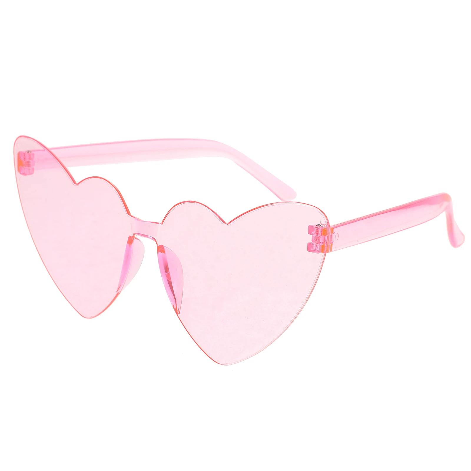 1pc Heart Shaped Sunglasses Pink Transparent PC Material Lightweight Trendy Accessories for Women Men Party Props Photo
1pc Heart Shaped Sunglasses Pink Transparent PC Material Lightweight Trendy Accessories for Women Men Party Props Photo